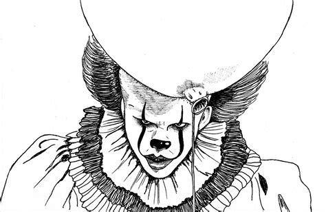 Have fun. . Pennywise coloring pages